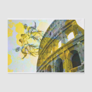 Cool art of Rome elements in trendy way Tissue Paper