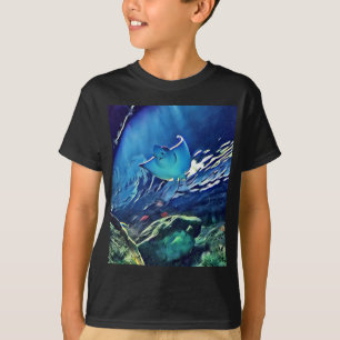 Cool Artistic Underside of Stingray T-Shirt