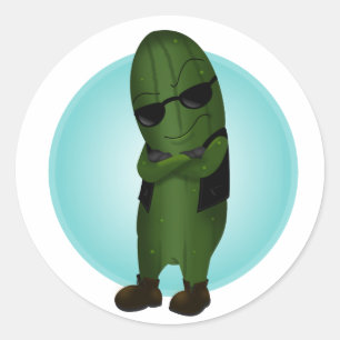 Cool As A Cucumber Classic Round Sticker