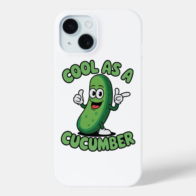 Cool as a Cucumber Costume Funny Cucumber Case-Mate iPhone Case (Back)