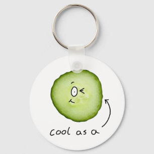 cool as a cucumber key chain