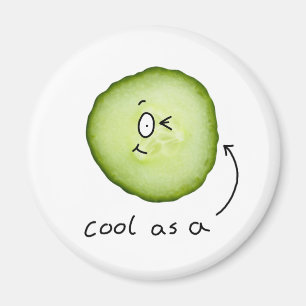 cool as a cucumber magnet