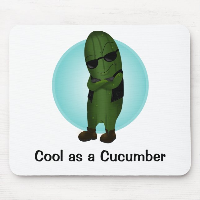 Cool As A Cucumber Mouse Pad (Front)