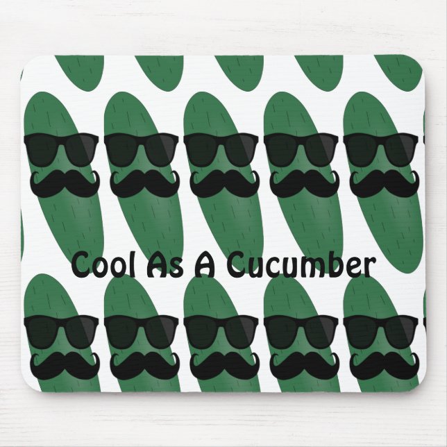 Cool As A Cucumber Mouse Pad (Front)