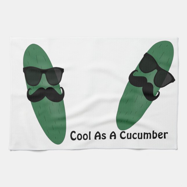 Cool As A Cucumber Tea Towel (Horizontal)