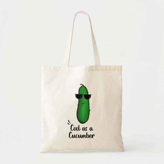 COOL AS A CUCUMBER TOTE BAG (Front)