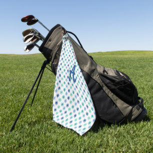 Cool AsteriskS Ocean Colours Personalised Golf Towel