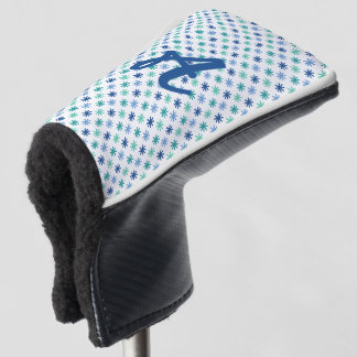 Cool AsteriskS Ocean Colours Personalised (Putter) Golf Head Cover