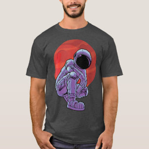 Cool Astronaut Mars Space Travel Planet T-Shirt