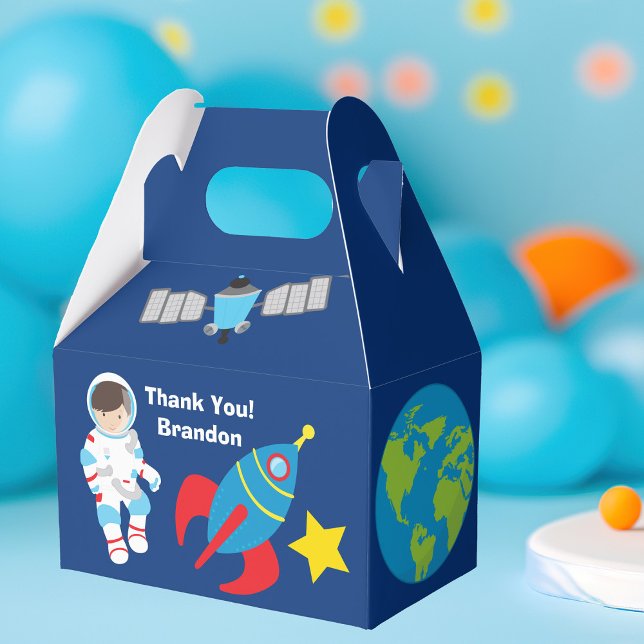 Cool Astronaut Outer Space Birthday Party Favour Box (Creator Uploaded)