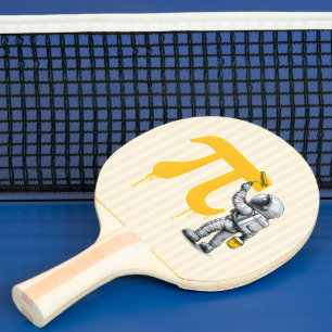 Cool Astronaut Painting Pi Symbol Pi Day  Ping Pong Paddle