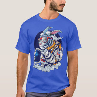 Cool astronaut rabbit, space space, humour  T-Shirt