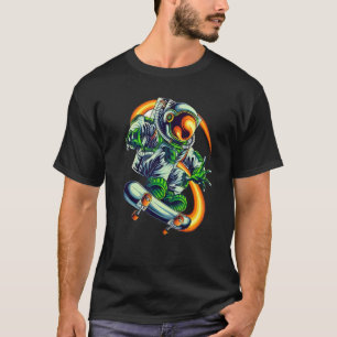 Cool Astronaut Skateboard     Vintage Space Skateb T-Shirt