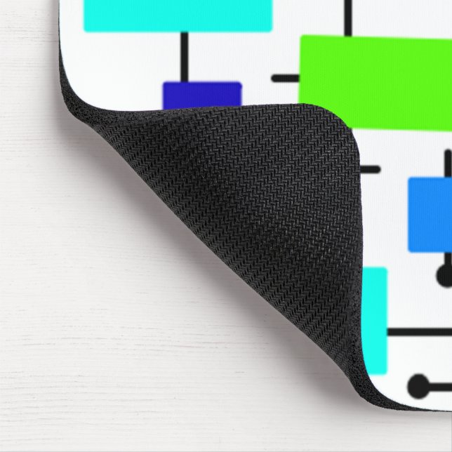 Cool Atomic Rectangles Mouse Pad (Corner)