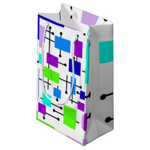Cool Atomic Rectangles Small Gift Bag