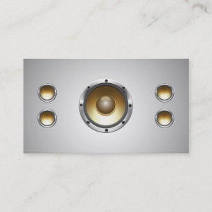 Cool Audio Speakers DJ Business Card