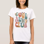 Cool aunt club, retro floral text, fun gift tee<br><div class="desc">🌸 Join the club! This retro-inspired “Cool Aunt Club” design is perfect for the fun,  stylish aunt who loves to stand out. With bold vintage lettering and floral accents,  it’s a sweet and playful gift idea. 💖</div>