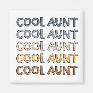 Cool Aunt Modern Cute Gifts for Auntie Magnet
