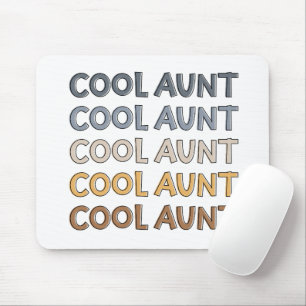 Cool Aunt Modern Cute Gifts for Auntie Mouse Pad