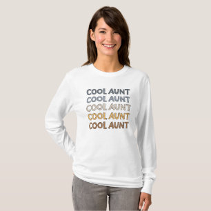 Cool Aunt Modern Cute Gifts for Auntie T-Shirt