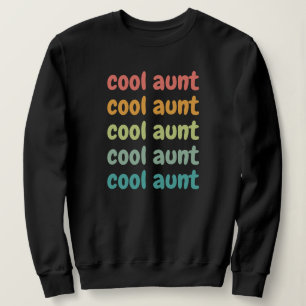 Cool Aunt Modern Retro Cute Gifts for Auntie Sweatshirt