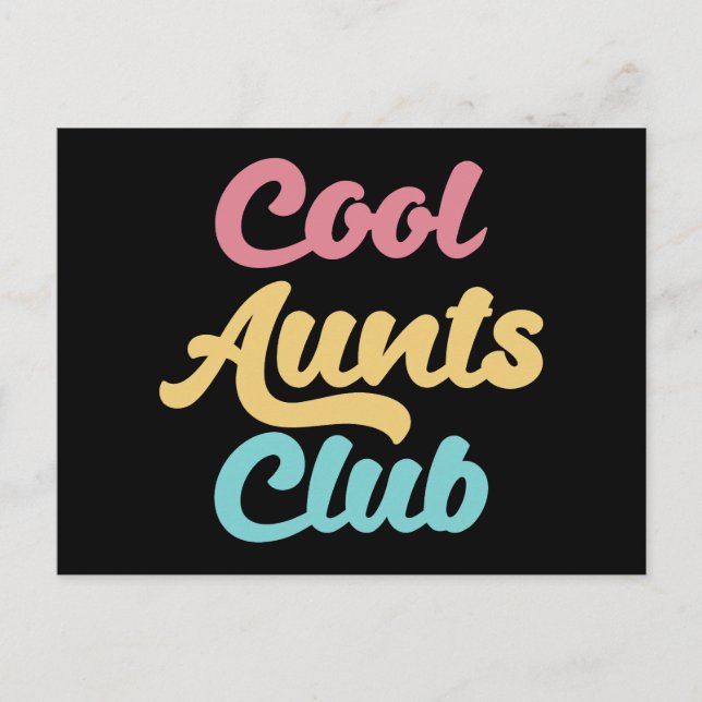 Cool Aunts Club II Postcard (Front)