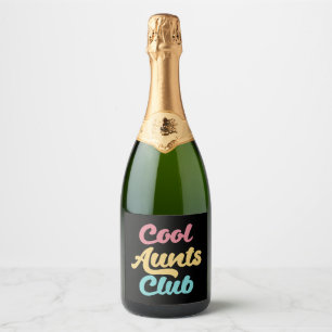 Cool Aunts Club II Sparkling Wine Label