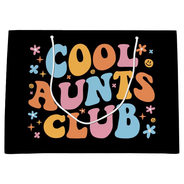 Cool Aunts Club III Large Gift Bag (Front)