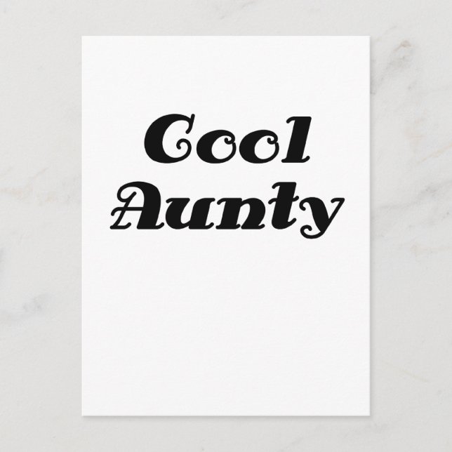 Cool Aunty Postcard (Front)