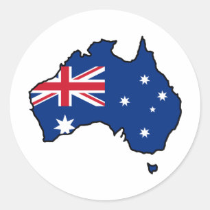 Cool Australia Classic Round Sticker