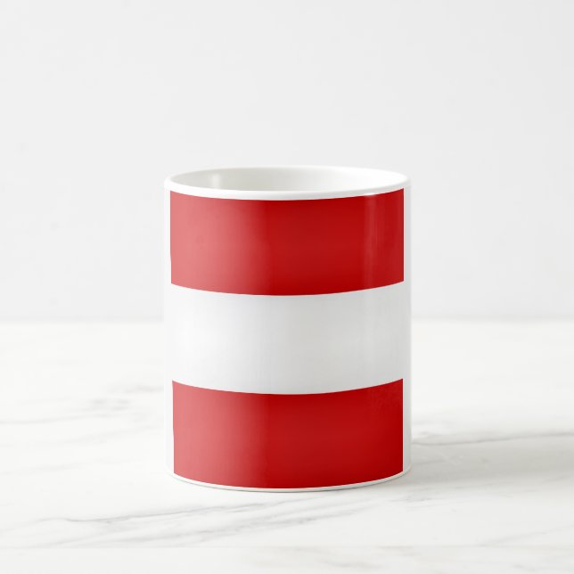 Cool Austrian Flag Coffee Mug (Center)