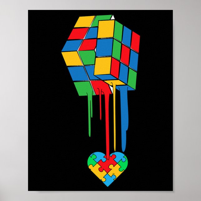 Cool Autism Awareness Gift  Poster (Front)