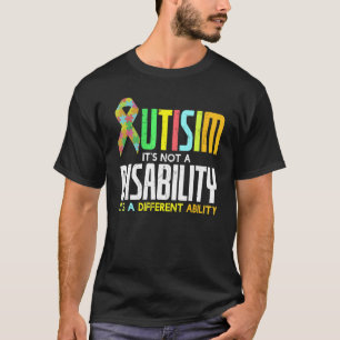 Cool Autism No Disability Just Another Ability Car T-Shirt