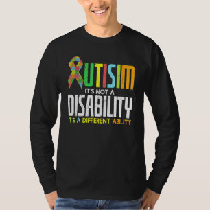 Cool Autism No Disability Just Another Ability Car T-Shirt