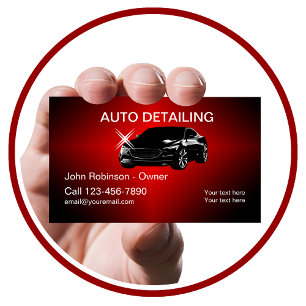 Cool Auto Detailing Business Cards