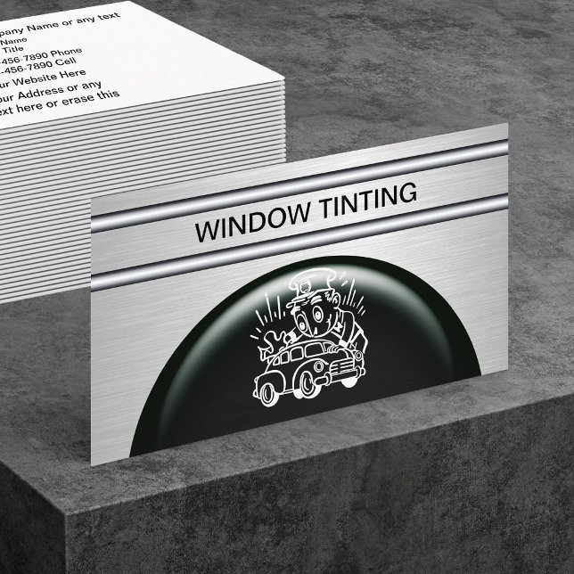 Cool Auto Window Tinting Business Cards (Creator Uploaded)