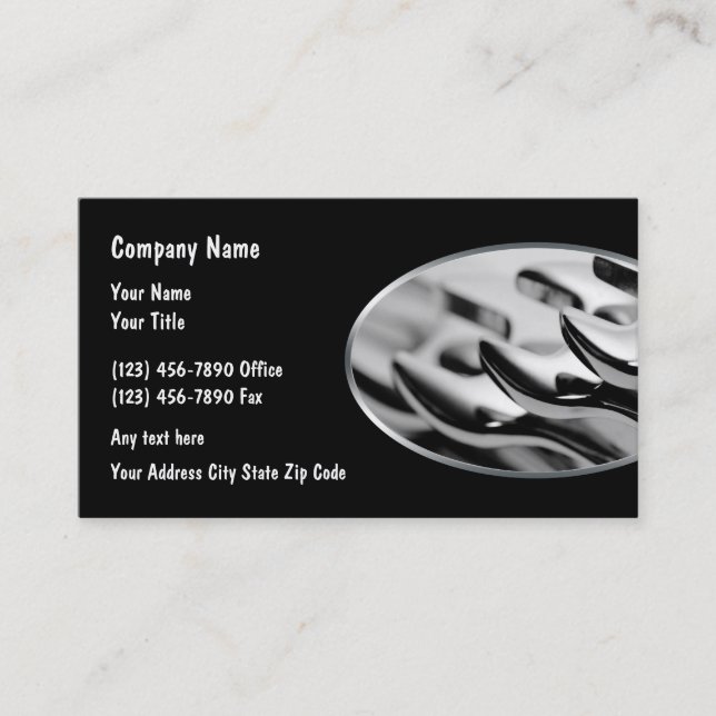 Cool Automotive Business Cards Mechanic Wrenches (Front)
