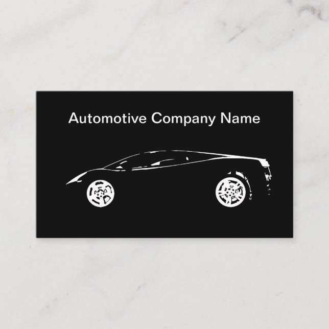 Cool Automotive Business Profile Cards (Front)