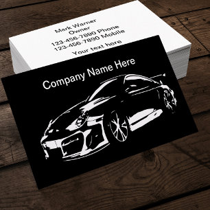 Cool Automotive Business Sports Car Business Card