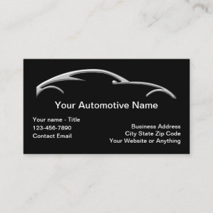 Cool Automotive Business Theme Calling Cards