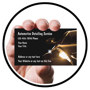 Cool Automotive Detailing Business Cards