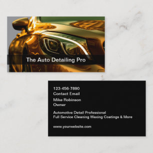 Cool Automotive Detailing Services Business Cards