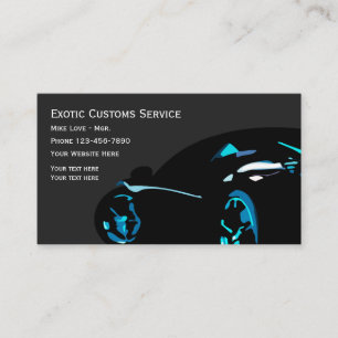 Cool Automotive Exotic Car Business Card