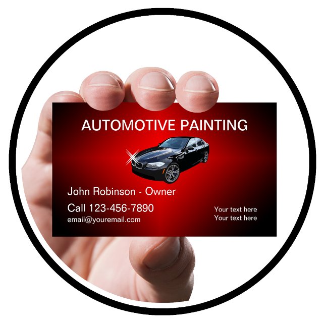 Cool Automotive Painting Business Card (Creator Uploaded)