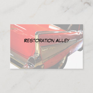 Cool Automotive Restoration Services Business Card