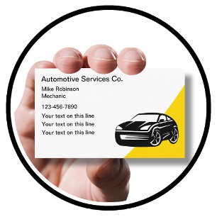 Cool Automotive Services Business Cards