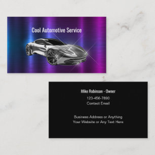 Cool Automotive Theme Business Cards