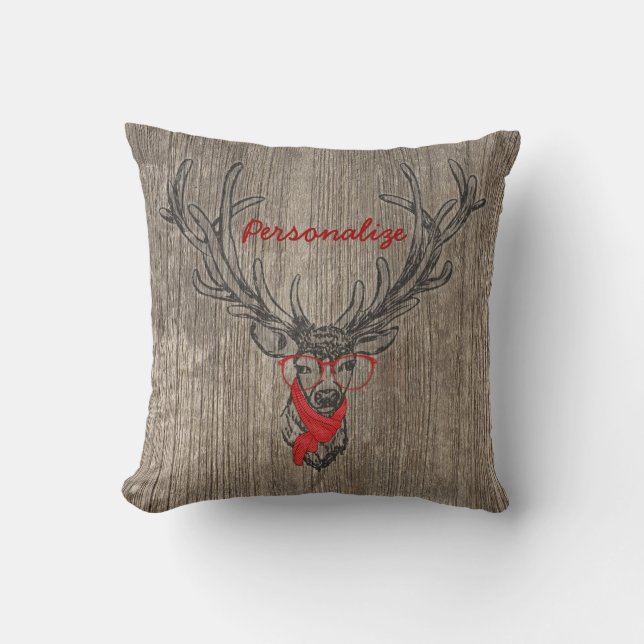 Cool awesome funny trendy deer sketch cushion (Front)