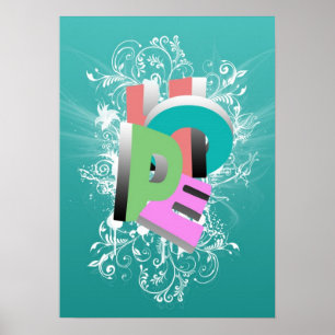 Cool awesome Hope word three dimensional effect Poster