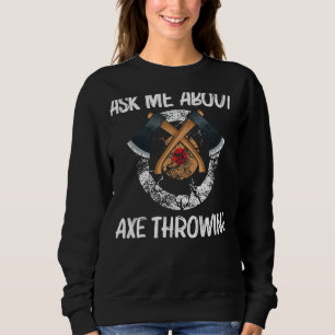 Cool Axe Throwing For Men Women Lumberjack Target Sweatshirt